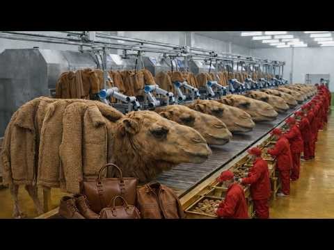 Inside the Mega Leather Factory: From Camel Hides to Luxury Products | Leather Manufacturing Process