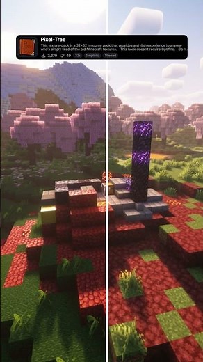 Pixel-Tree: Best 32x32 Simply Minecraft Texture Pack #minecraft #texturepack #mc