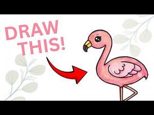 How to Draw a Flamingo for Kids