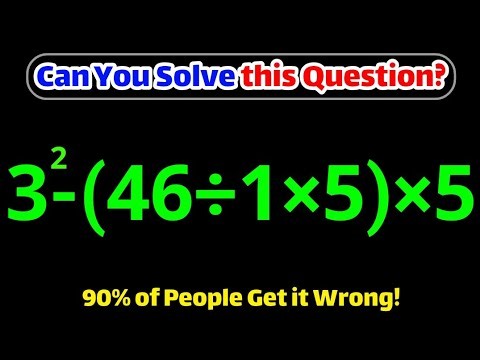 90% Tricked by this amazing Math Question! Can you solve it?