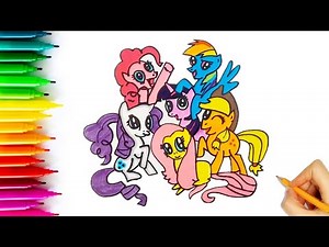How to Draw My Little Pony with Friends | Easy Step by Step Tutorial | Kids Art Made Easy!