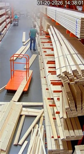 Massive Lumber Stack Collapse at Home Depot 🪵🏗️ #homedepot #fail #lumber #collapse #hardwarestore #danger #cleanup #wood | Fighting Anime