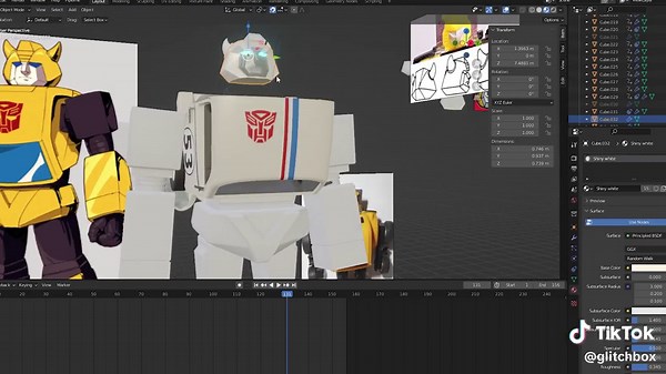 Ordinary Transformers explained in 5 minutes 🤓 #tutorial #howto #quick #blender3d #transformers #fast #3d #animaion #bumblebee #foryoupage❤️❤️ #fyp