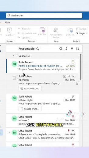Nouveau Outlook : Créez des dossiers de recherche pour vos e-mails