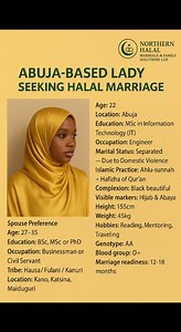 598K views · 3.7K reactions | � ABUJA-BASED LADY SEEKING HALAL...