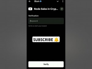 Node Sales in Crypto - Blum Code Today shorts