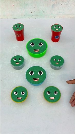 Oddly Satisfying Red Kinetic Sand Face Shapes Cutting 🥰 Unmolding | Relaxing ASMR Sand