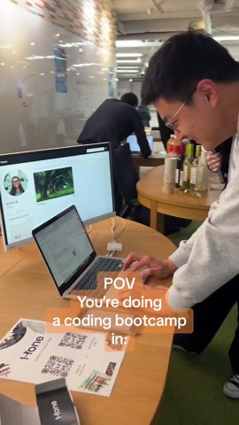 Yes, you can do this too! 🫵 Considering a career change, or already on your way to becoming a coder? Join our bootcamp to become a Full-Stack Software Engineer 🦾 #codingbootcamp #codinglife #codingtiktok #code #codingforbeginners #codingtips #tokyolife #japanlife #techtok #javascript #programming #softwareengineer #coding #codingmemes