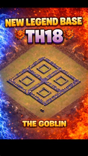 Global Top Players’ TOXIC TH18 Base 😱 | Legend League base | Anti 3 star th18 war base | #shots #coc