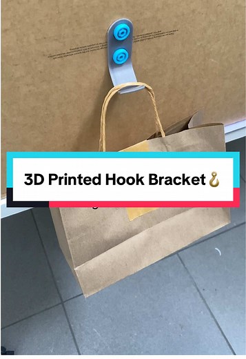 The file for our 3D printable hook bracket is available on @THINGIVERSE 🙌 #thingiverse #3dprinting