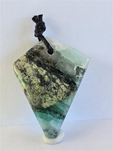 Ajoite in Quartz From South Africa- Drilled for Jewelry-polished # 6349 - Etsy