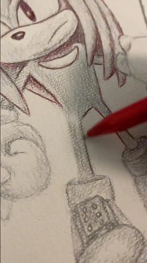 Knuckles drawing #sonic #knuckles #sonicthehedgehog #sonic3 #drawing #art #fanart #youtubeshorts