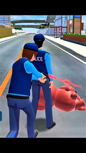 Polisi tangkap beruang gila😱🤣#viralvideos #sakuraschoolsimulator #trending #shorts #funny #fyp #sss