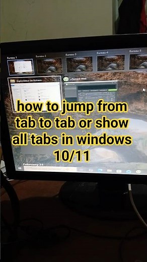 how to jump from tab to tab or show all tabs in windows 10/11 #windows10 #windows11