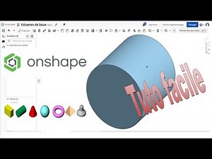 Onshape : CYLINDRE // DAO - CAO //- prise en main logiciel de modélisation