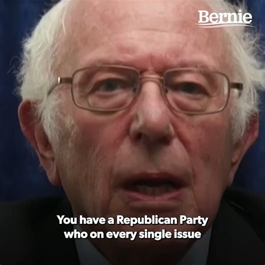 122K views · 10K reactions | On nearly every single issue that matters to working families, the Republican Party — from its elected leaders to its candidates for office — are phonies. | Bernie Sanders | Facebook