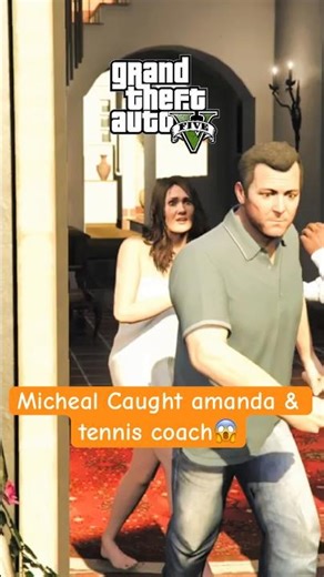 Micheal Caught amanda and tennis coach😱 #gta5 #shorts #alizasehar