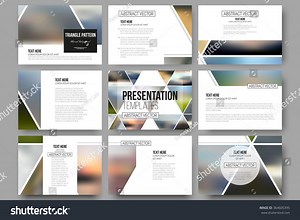 Set 9 Vector Templates Presentation Slides Stock Vector (Royalty Free) 364605395 | Shutterstock