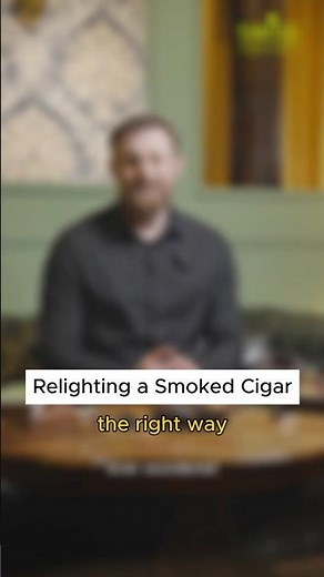 The CORRECT way to relight a smoked cigar 🔥 #CigarTutorial #cigar #cigartips #cigarcommunity