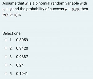 Assume that x is a binomial random variable with n = 8 and the ... | Filo
