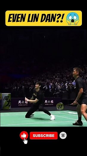 Lin Dan Loses the Point in a Shocking Doubles Rally 😱 #badminton #shorts