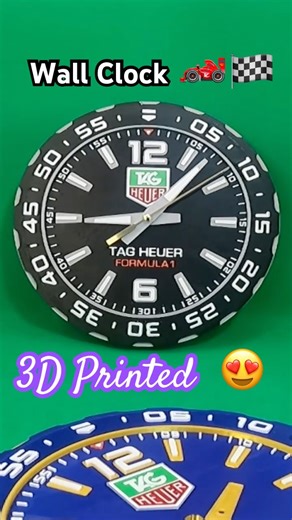 3D Printed TAG Heuer Formula 1 Wall Clock ⏱️ | Fan Art #shorts