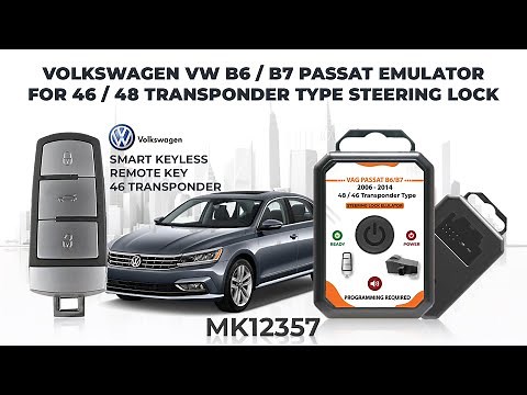 How to Install and Program MK3 Steering Lock Emulator for VW Passat B6/B7 proximity remote key 46