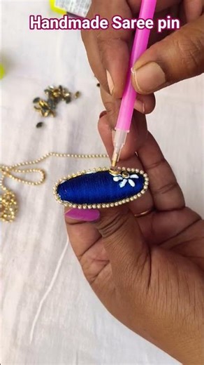 how to make saree pin eassy #sareepin #handmade #fashiondigitalmahila