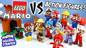 Lego Mario Vs Action Figure Mario Battle Jakks