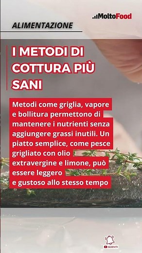 I metodi di cottura più sani