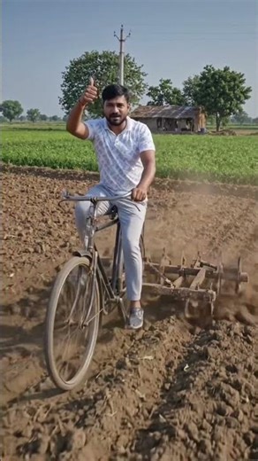 💥साइकिल से बनाई शानदार जुगाड़ जुताई मशीन, अब खेती होगी और भी आसान!🚜 #farming #shorts #desijugaad