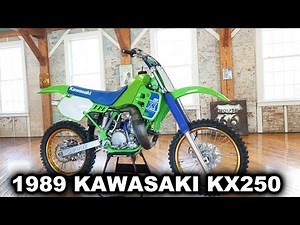 SPECTACULAR 1989 KAWASAKI KX250 FULL FRAME OFF RESTORATION BY KAPLAN CYCLES!!