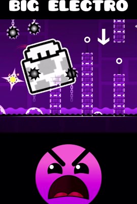 Beating BIG ELECTRO in Geometry Dash #geometrydash #gd #challenge