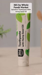 365 by Whole Foods Market, Toothpaste with Hemp Seed Oil, Spearmint, Tartar Control & Whitening, Fluoride-Free, 5.5 Ounce