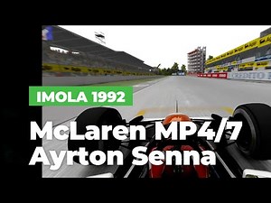 Ayrton Senna | McLaren MP4/7 Onboard at Imola 1992 – Pure Driving Masterclass