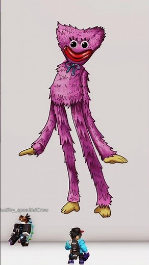 Drawing Kissy Missy into Roblox Art (Poppy Playtime)