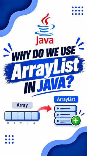 Why Do We Use ArrayList in Java? | Array vs ArrayList #shorts