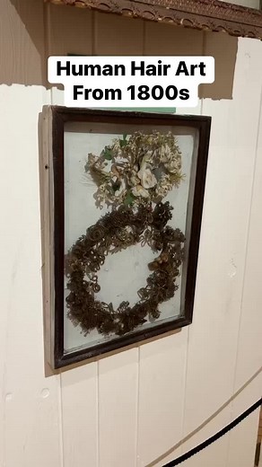 Human hair made into memorial wreath #history #DidYouKnow #museum | History Seekers