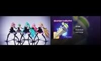 Mix of 2 videos from youtube : MMD Smash Mouth - All Star Dance (Idea)