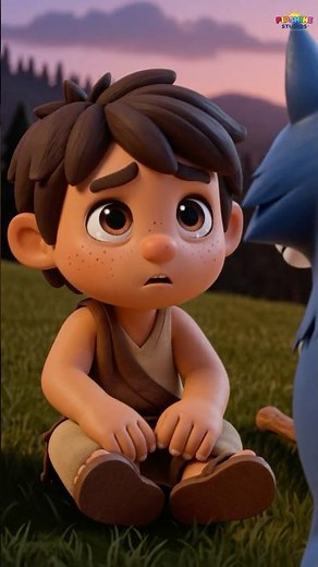 The Boy Who Cried Wolf 🐺 | Story Moral | Moral Story for Kids | Pipshine Studios #shorts