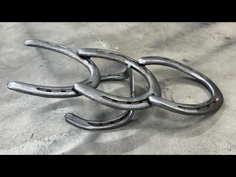 Boot Jack made from used horseshoes