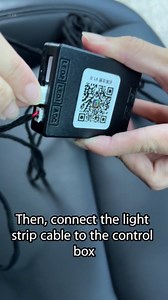 Shadow Center Console Ambient Light for Tesla Model 3(2021~2023) & Model Y(2021~2024) Interior Lighting - 21.65 inch Armrest RGB Lighting Strip, ECU Integration and Auto Power Off