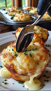 Mashed Potato Muffins Ingredients: ½ cup milk 2 large eggs 2–3 Tbsp melted butter ...... Full Recipe in Coʍmеոτ 💬 | Recipes Realm