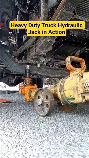 ​Operating a Powerful Pneumatic Hydraulic Jack on a Truck