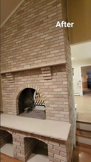 Outdated Brick or Stone? Stunning Fireplace Makeover You Have to See! #FireplaceMakeover