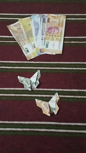 Money butterfly craft | how to make butterfly | money craft #diy #money #shorts #shortvideo #short