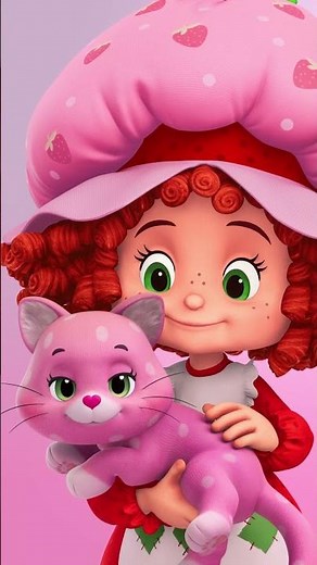 ASMR Kitty Fur Brushing #strawberryshortcake #shorts #asmr