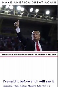 3.4M views · 64 reactions | I’ve said it before and I will say it again: the FAKE NEWS Media is the REAL opposition. Rather than working to fix the problems this nation is facing, the Fake News Media and the Left are hand-in-hand peddling fake news with NO sources and an unbelievable lack of journalistic integrity. Join me in FIGHTING THE FAKE NEWS and get your sticker with any contribution of just $1 or more TODAY! | Donald J. Trump | Facebook