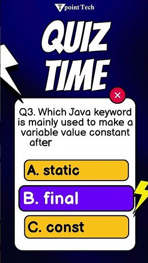 Java MCQs | Java Practice Questions & Answers | Tpoint Tech