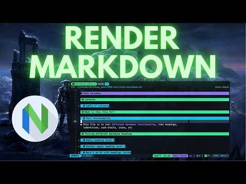 Beautiful markdown documents with render-markdown.nvim